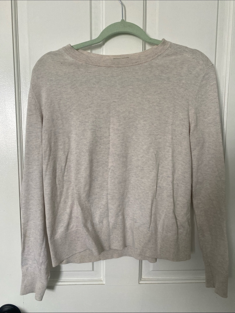 Everlane Light Cream Crewneck Sweater